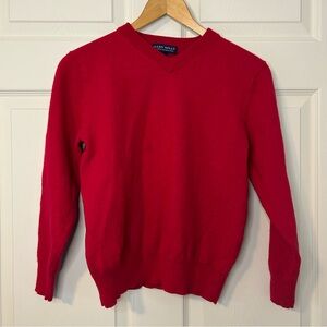 Allen Solly Medium Red 💯 extra fine merino wool, v-neck sweater